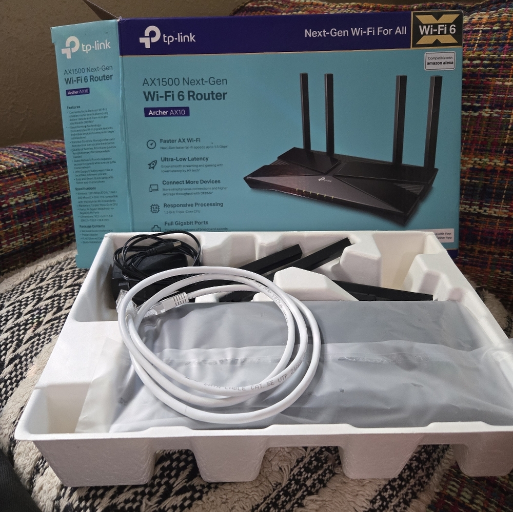 TP-Link AX1500 Black Wi-Fi 6 Router